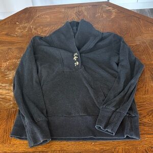 Natural Reflections Black Button-Up Top